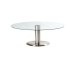 700mm diameter Global Table with stainless steel base and leg