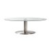 700mm Diameter Global Table with stainless steel base and leg