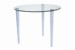 900mm dia Pin Elbow Table with white legs